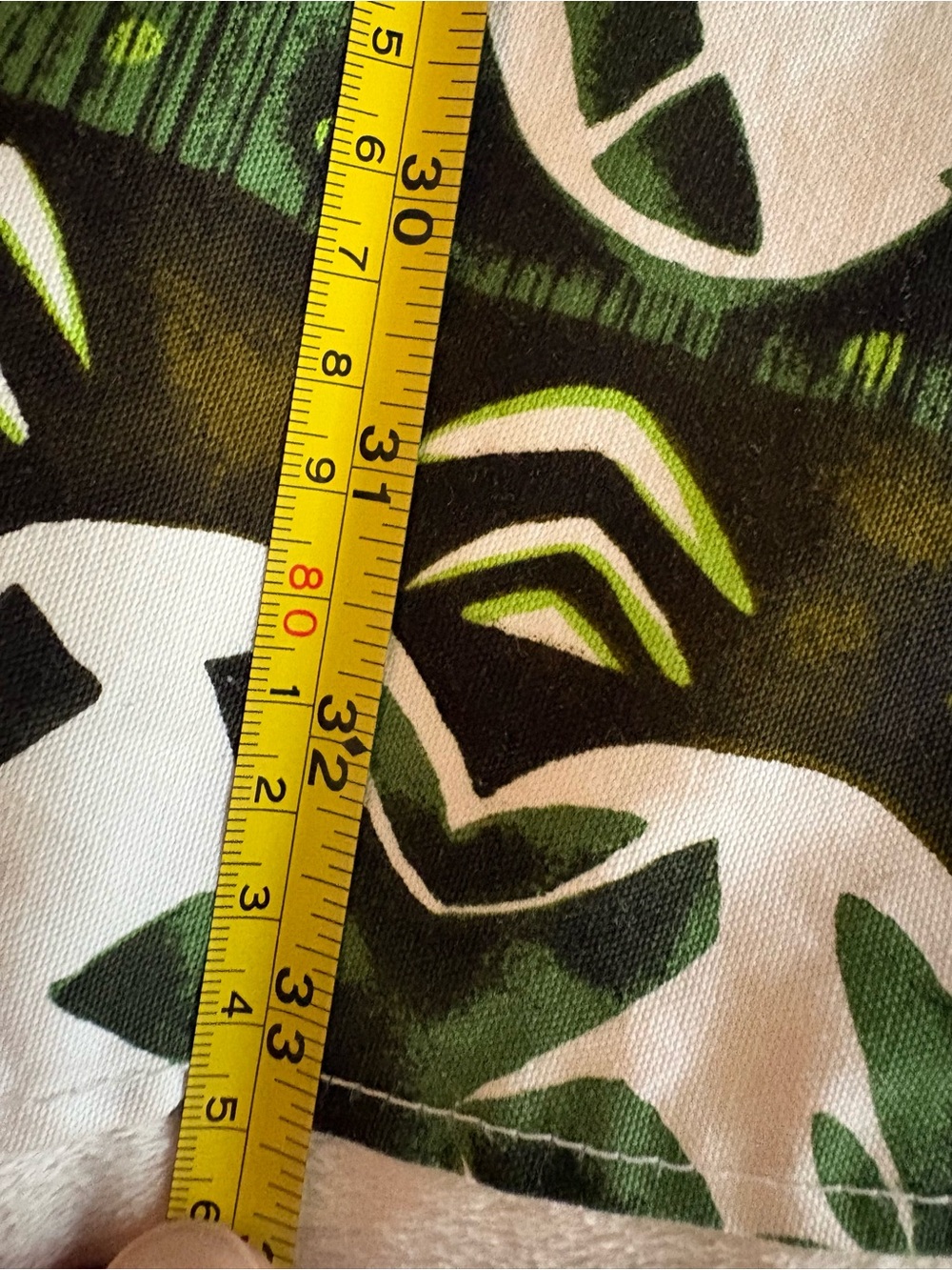 Vintage Reef Hawaii Green & White Printed Sleeveless Mini Dress medium large - Picture 8 of 8